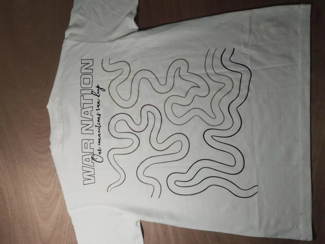 WAR X BLKFIT 'Connections' Oversized Tee