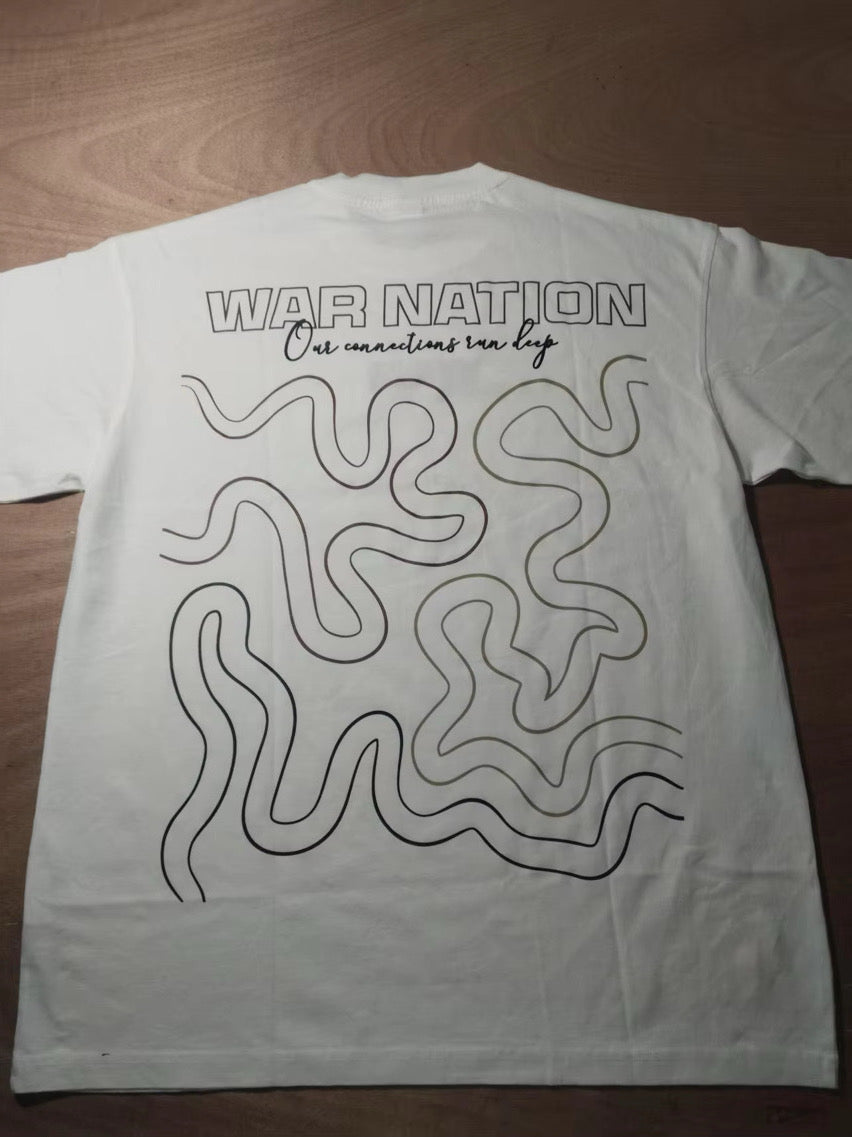 WAR X BLKFIT 'Connections' Oversized Tee