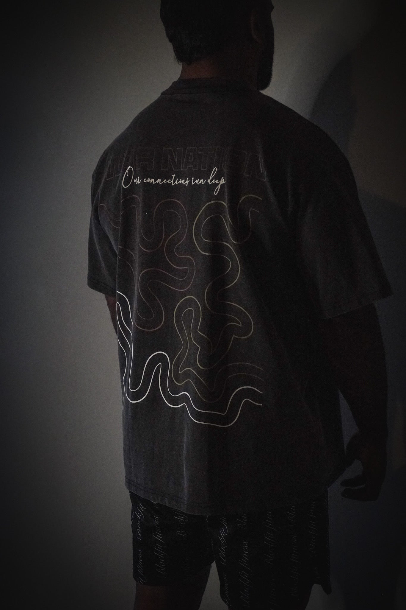 WAR X BLKFIT 'Connections' Oversized Tee