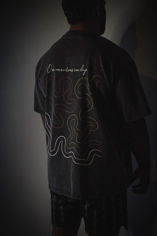 WAR X BLKFIT 'Connections' Oversized Tee